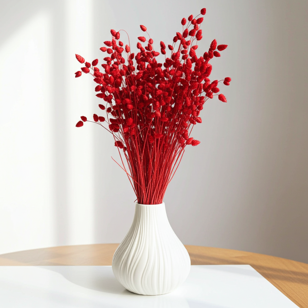 Sušená třesavá tráva Briza červená – teplý a energický přírodní prvek pro aranžmá